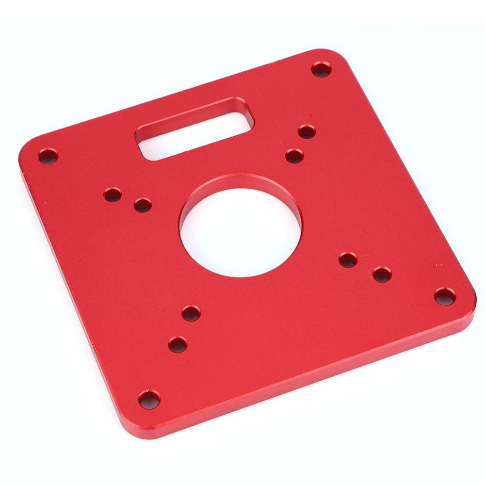 Anodic Oxidation Router Table Insert Plate Aluminum Alloy Woodworking Router Plate  DIY Woodworking