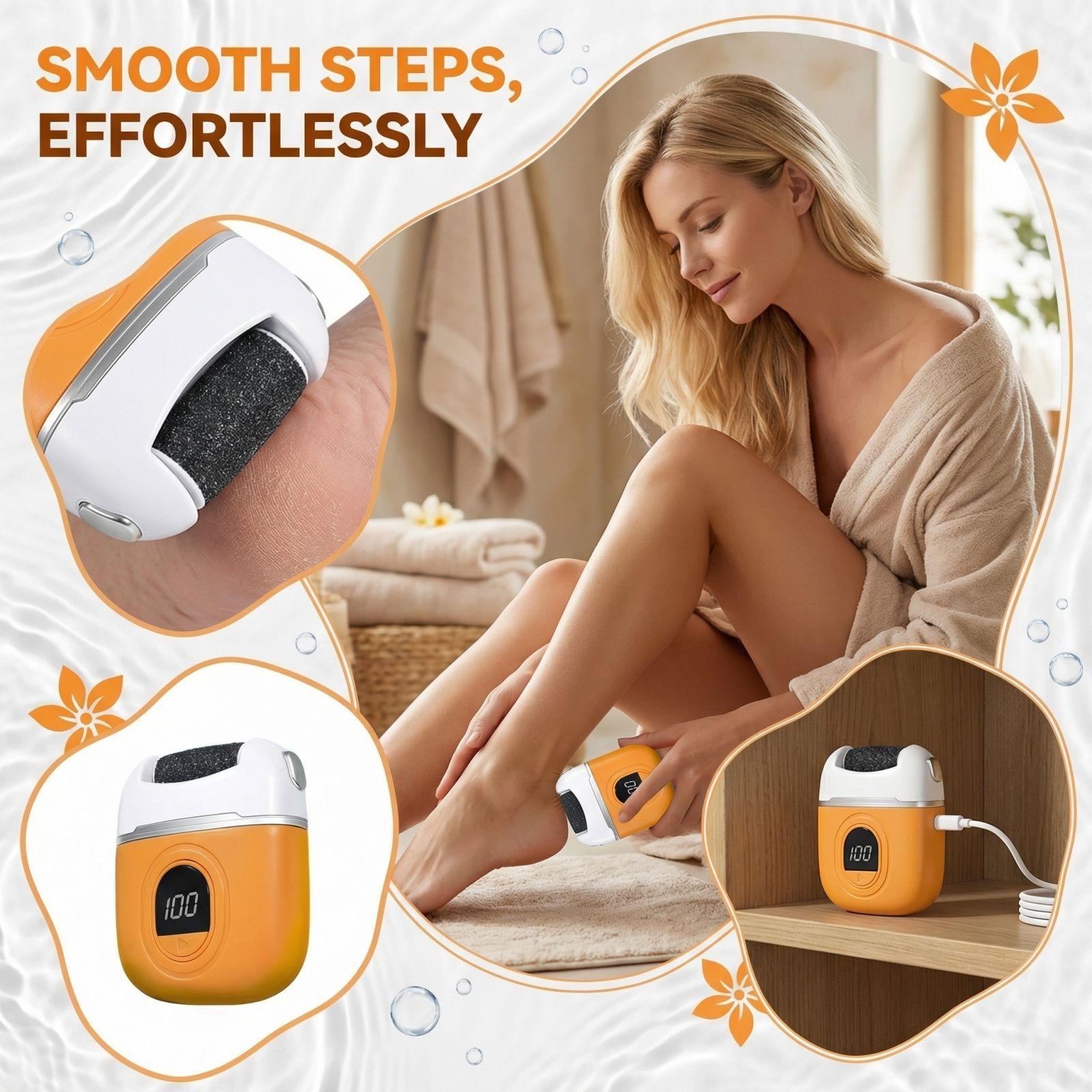 

Household Electric Foot Grinder For Removing Dead Skin From The Feet Charging Model One Size помаранчевий