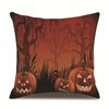 Halloween Linen Pillow Cover Printed Pillow Cover