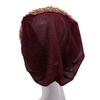 Lace Trim Women's Lace Turban Cap Embroidery Bonnet Head Wraps Islamic Turban Hat  Women