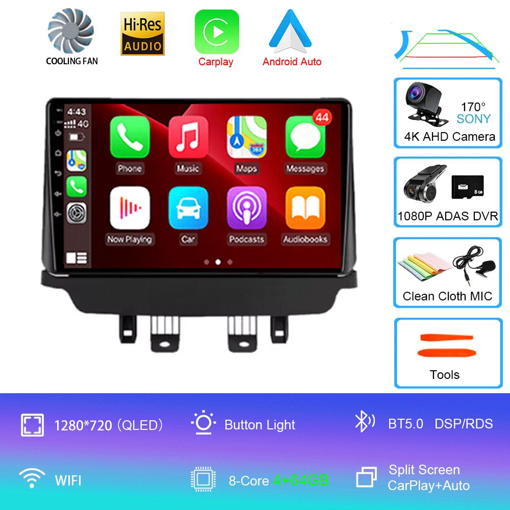 For Mazda CX-3 CX3 Mazda 2 DK 2014-2021 CarPlay IPS DSP Android 14 Car Radio GPS Multimedia Player Navigation 2000*1200P HU DVD