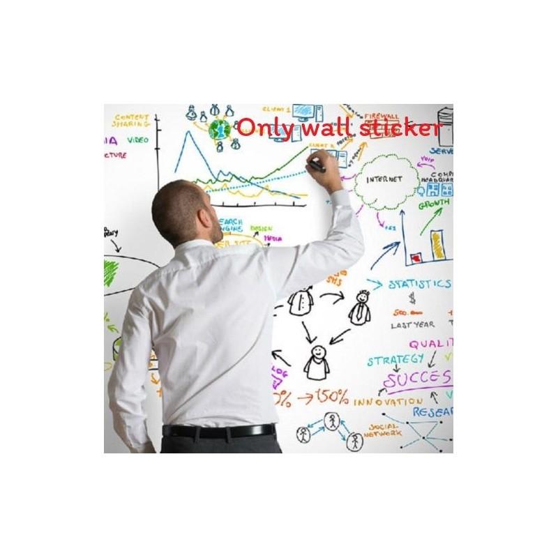 

Kids Diy Blackboard Sticker Ecofriendly Pvc Writable Wall Decal For Art Projects белый