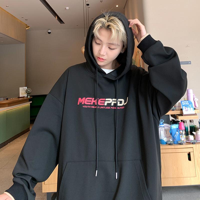 Hooded Sweater Men's Trendy Brand Heavy Loose Casual Sports Teen Top