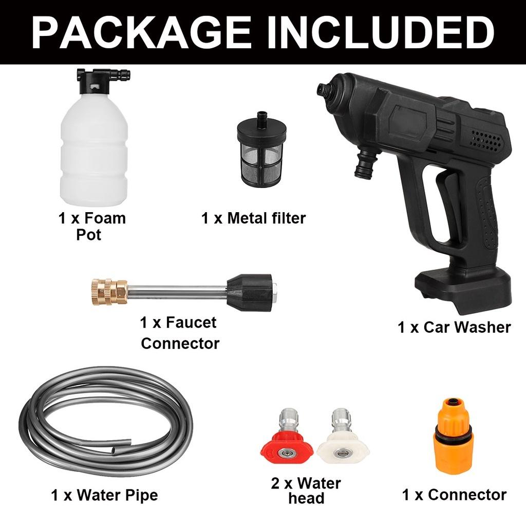 

88VF Мойки высокого давления Портативные Беспроводные Водяные Пистолеты Садовая Мойка Черный Only machine