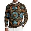 Herren Rundhals Langarm Rippstrick Pullover