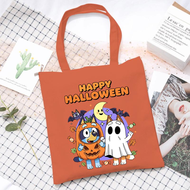 Halloween Halloween Printed Canvas Bag Lazy Style Trend Student Leisure Shoulder Bag Large Capacity