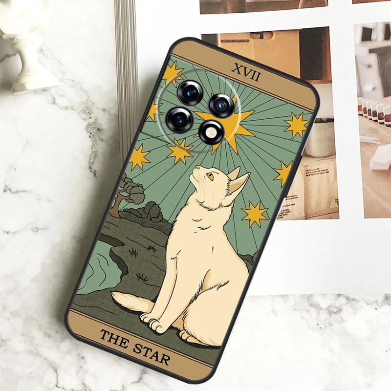 Cats Tarot Witchcraft Case For OnePlus 12R 12 11 9 10 Pro 10R 9R 8T 10T Nord CE 2 3 Lite 2T N10 N20 N30 CE4 Cover