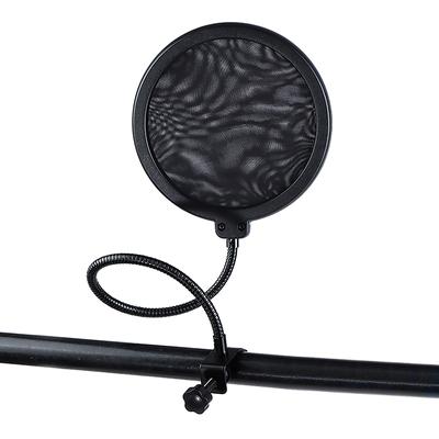Double Layer Studio Microphone Pop Filter Flexible Wind Screen Sound Filter Mask