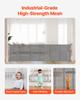 Retractable Baby Gate, 870 Mm Tall, Extends Up To 2800 Mm Wide, Retractable Gate for Kids or Pets, Mesh Material, Easy To Install for Indoor Stairs,