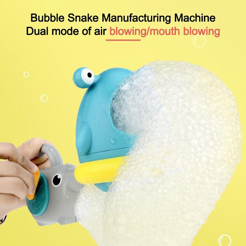 Manual Bubble Machine Sharks And Crab Shape Blowing Bubble Toy Cartoon Bathtub Soap Machine