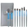 8 Pcs Premium Professional Makeup Brush Set Soft Synthetic Bristles Portable Pu Case For Daily Use Travel And Beauty Enthusiasts