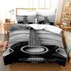 Rock Guitar Bedding Set Single Twin Full Queen King Size Polyester Bedroom Duvet Cover Aldult Kids Comforter Quilt Cover Set