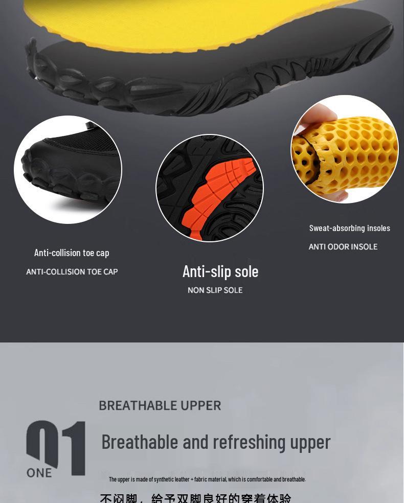 Unisex Breathable Non-slip Outdoor Wide Toe Five-finger Fitness Shoes