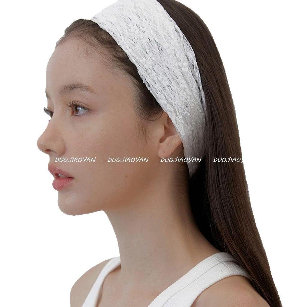 Versatile Lace Mesh Headband: Breathable, Elastic Hair Tie & Headscarf for Women - Perfect for Spring/Summer