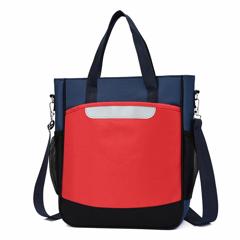 High-value Oxford cloth, primary school students carry tutoring bags, training tutoring classes, crossbody large-capacity commuting tutoring bags
