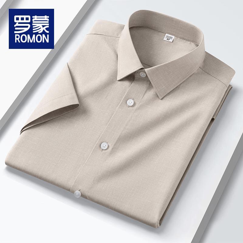 ROMON Men s Short-Sleeve Business Shirt 40