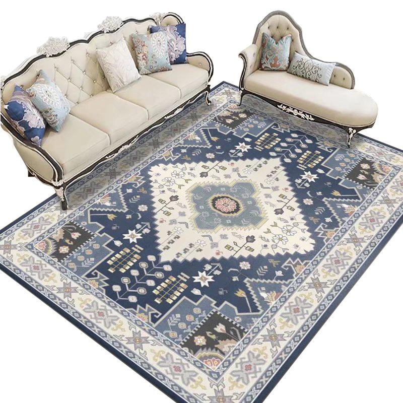 Retro Living Room Carpets Home Decor Bohemian Fashion Luxury Atmosphere Floral Abstract IG Soft Large Area Bedroom Polyester Rug