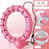 24 Knots Plus Size Weighted Hoop Infinity Fitness Weight Loss Detachable Hoops Smart Noiseless Hoop For Women 65Inch Max