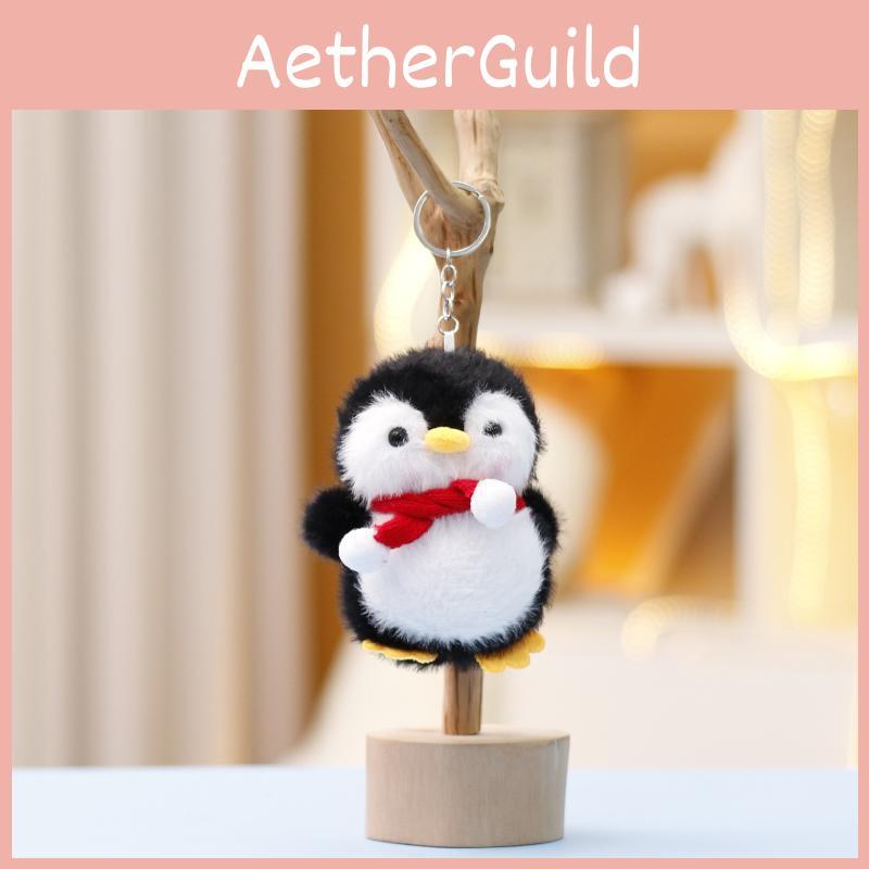 Plush Scarf Penguin Toy Keychain Bag Pendant Doll Decorations Gifts Cartoon