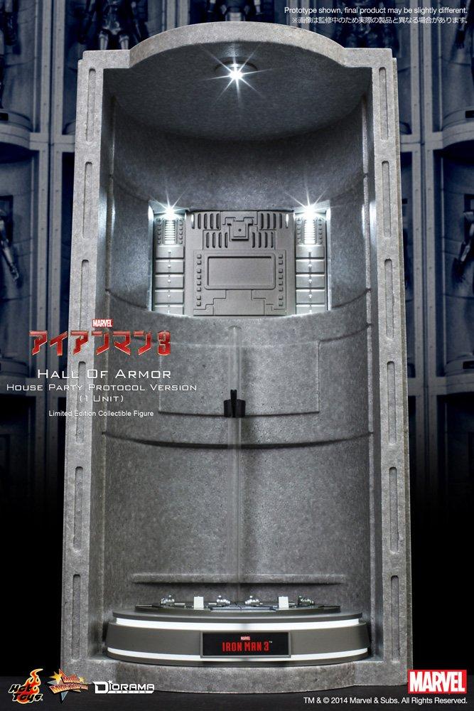 Movie Masterpiece Iron Man Maßstabsdiorama Hall of Party Protocol Version 31/6 Rüstung/Haus (1 Einheit)