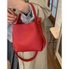 Retro portable bucket bag women's 2025 new trendy Korean underarm bag super hot ins shoulder crossbody bag