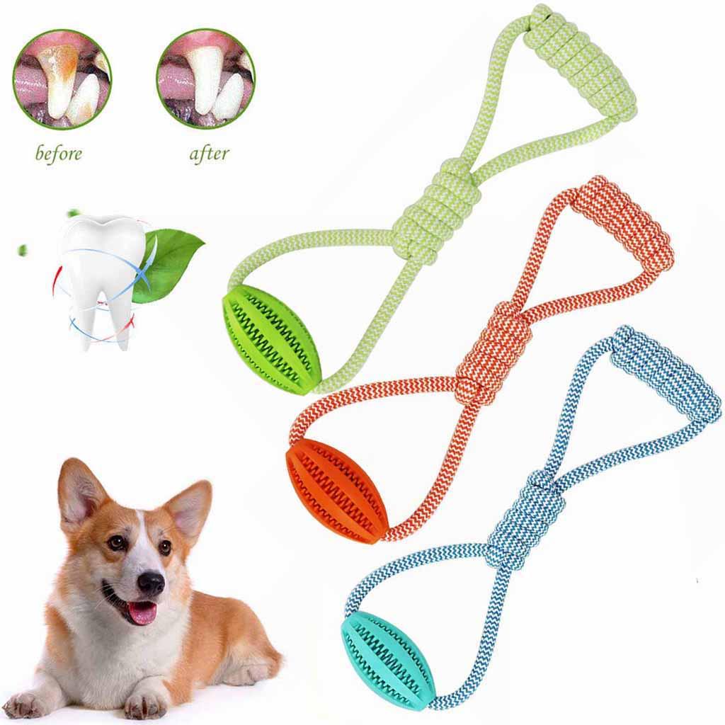 Pet Dog Puppy Chew Toy  Teething Molar Teeth Clean Training Play Tool