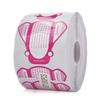 Rose Red Nail Art Fly-Shaped Paper Holders (500 Pcs) for Crystal Gel Polish and Nail Extension.