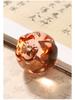 Pear Flower Crystal Glass Paperweight & Ruler: Elegant Decor for Calligraphy, Painting, and Cute Tea Pet.