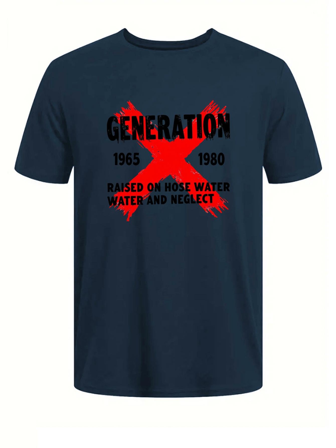 

Vintage Graphic T-shirt - Retro Generation 85 Design - Breathable Cotton Blend Tee - Lightweight Summer Shirt for Gym S