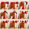 Tassel Chinese New Year Headwear BowKnot Hanfu Headwear All-match Red Bow Hairband  Children