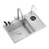 Diannan Stainless Steel Kitchen Sink Glass Rinser with Faucet