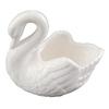 Creative White Swan Ceramic Flower Pot Multifunction Candlestick