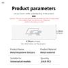 4/8pcs Car Accessories Nickel Metal Interior Badge Stickers For Volkswagen VW Golf Jetta Passat mk4 mk5 mk6 CC B5 B6 B7 Golf 4