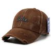 Distressed Baseball Cap Women Unisex Trendy Embroidered Letter Sun Visor Dad Hat