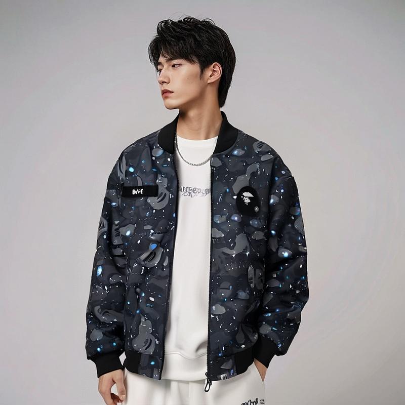 Bape Space Camo Loose Fit MA 1 Jacket 1H80-140-005