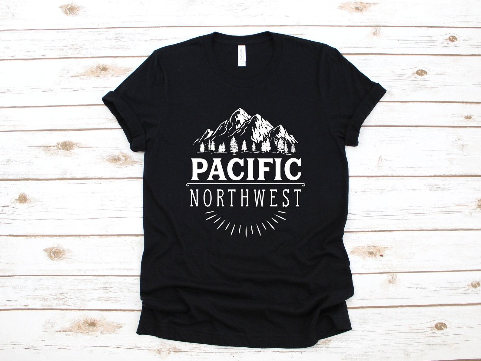 Pacific Northwest T-Shirt, PNW Shirt, Washington Oregon Tank Top, T-shirt, T-shirt,T-shirt, Kids Tee Apparel Gift L