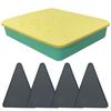 Silicone Pizza Storage Container Reusable 2 Compartments Dishwasher Safe Eco-Friendly Silicone Pizza Box Home Supply