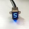 High Quality LED Blue Gear Indicator for Motorcycle Motorcycle Shift Clutch Lever Gauge Blue LED Display 0 6 Speed