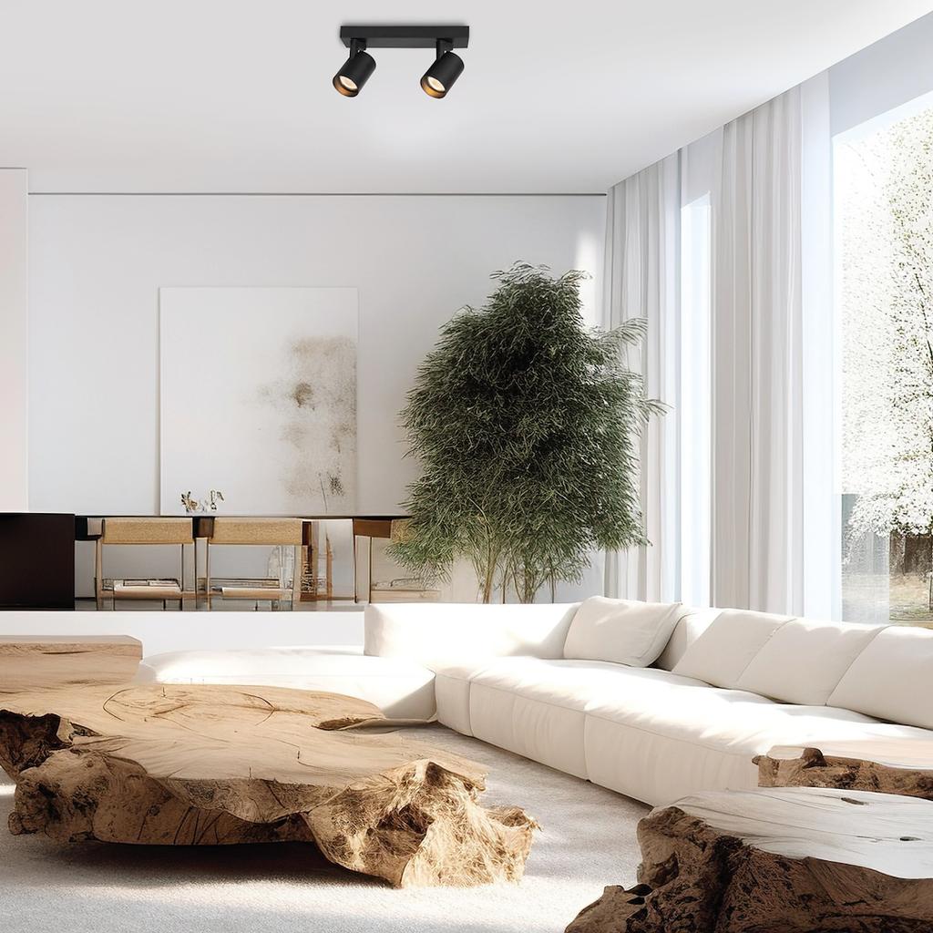 OPRAWA VOLF SPOT CZARNY 2XGU10