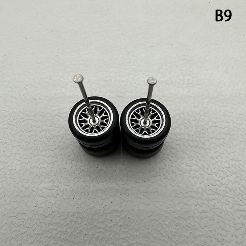Yenilikçi Abs Temel Modifiye Parçalar Araç Oyuncak Hotwheels Tomica Mini Gt İçin 1 Set 1/64 Model Araba Lastikleri Kauçuk Lastikli