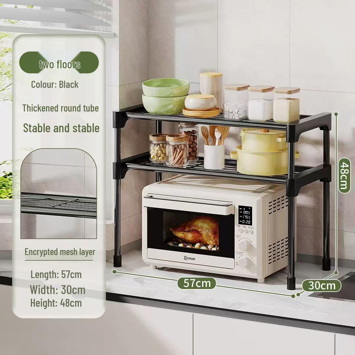 

Multi-layer Kitchen & Bathroom Storage Rack Organizer чорний