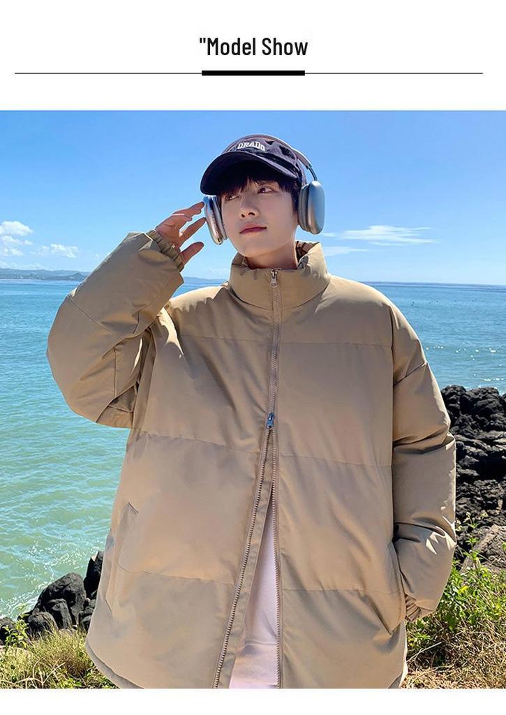 2025 Autumn/Winter Trendy Korean Style Stand Collar Couple Cotton Jacket - Bestseller In Cross-Border Outerwear