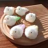Cartoon Pearl Bird Squeeze Toys Silicone Parrot Fidget Toy  Mini Ornaments
