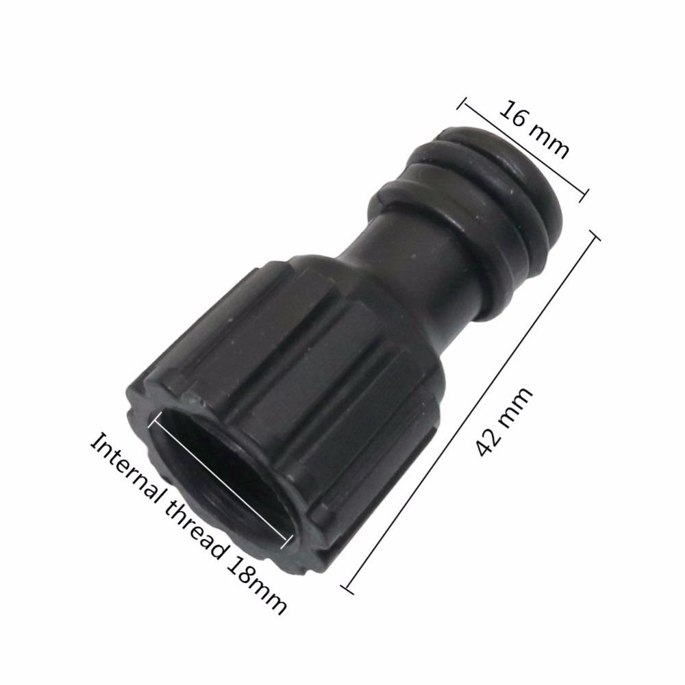 5pcs 18mm Female Thread Diaphragm pump nipple Joints the Quick Connector of pumps and the pipe for garden irrigation