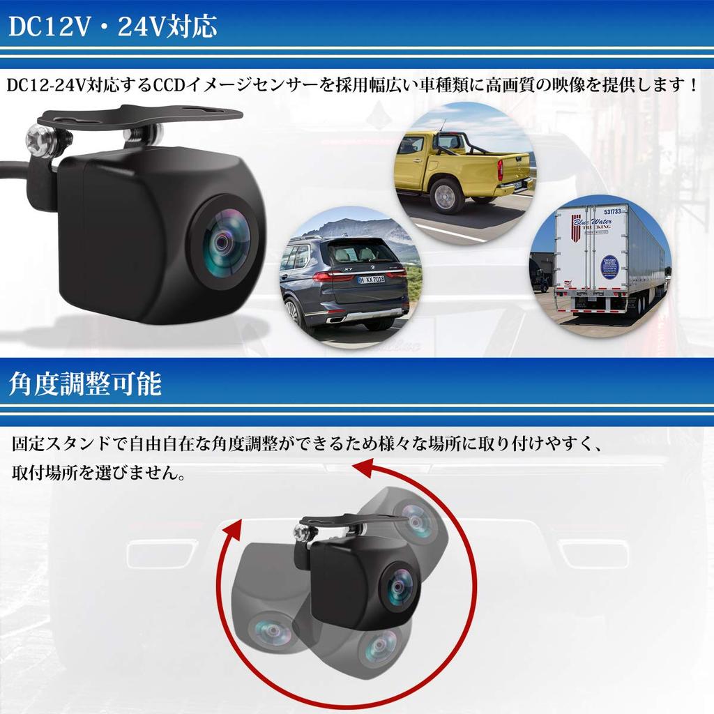 URVOLAX Rear View Camera, 180° Horizontal, 140° Vertical Vision, 258° Ultra Wide Angle with