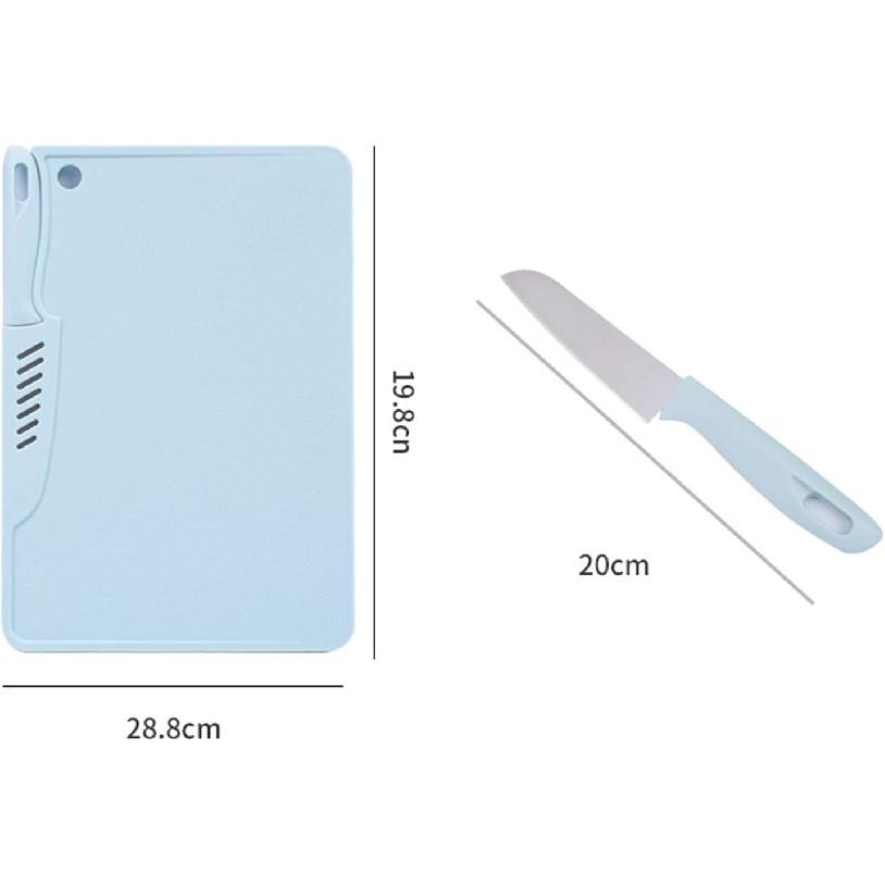 Kitchen Plastic Cutting Board, Reusable Plastic Utility Cutting Board Multifunctional Portable Fruit Chopping Board with Hanging Hole for