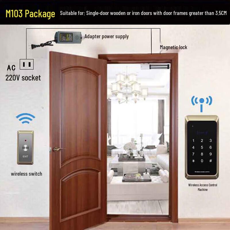 Realand M103 Wireless Magnetic Access Control System Kit