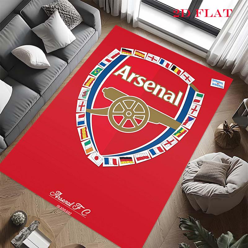 Arsenal logo Carpet Rug for Living Room Bedroom Home Sofa Decoration,Kids play Nonslip Floor Mat