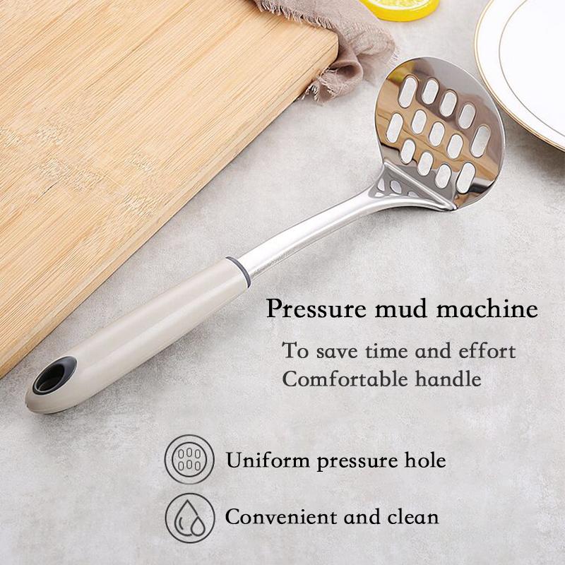 Stainless Steel Potatomanufacture Mudder Household Baby Food Masher Kitchen Magic Mudder Tool