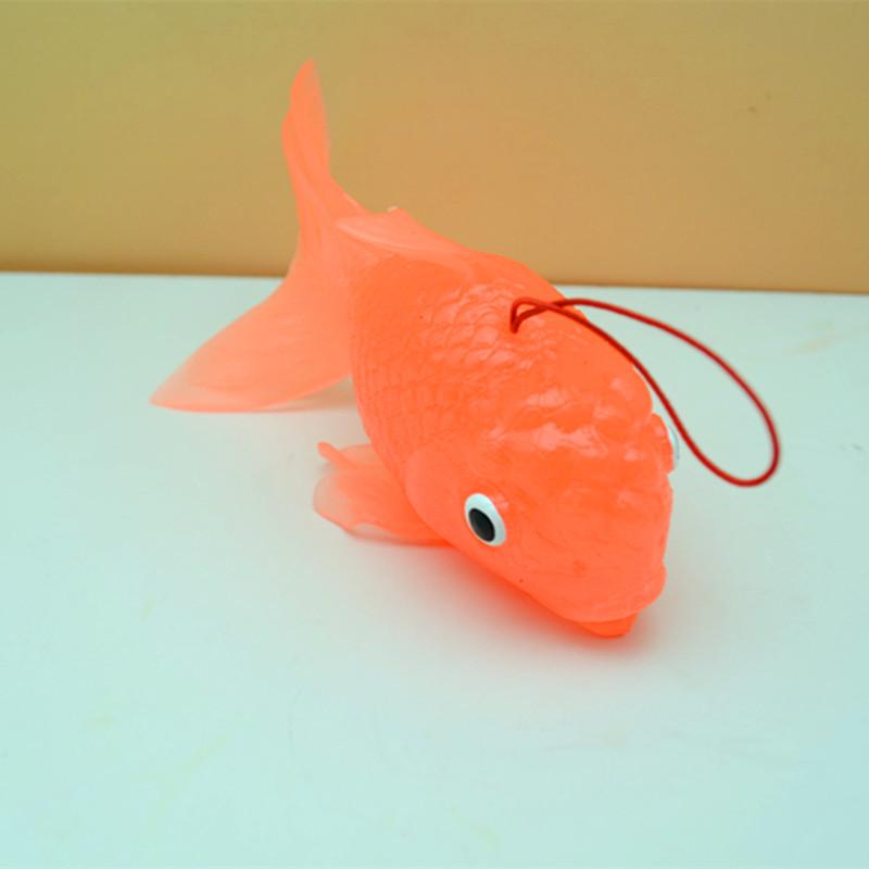 Разноцветная Мягкая Резиновая Рыбка-Золотая Рыбка Игрушка для Детского Образования и Игр